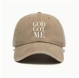 God Got Me Vintage Washed Baseball Hat