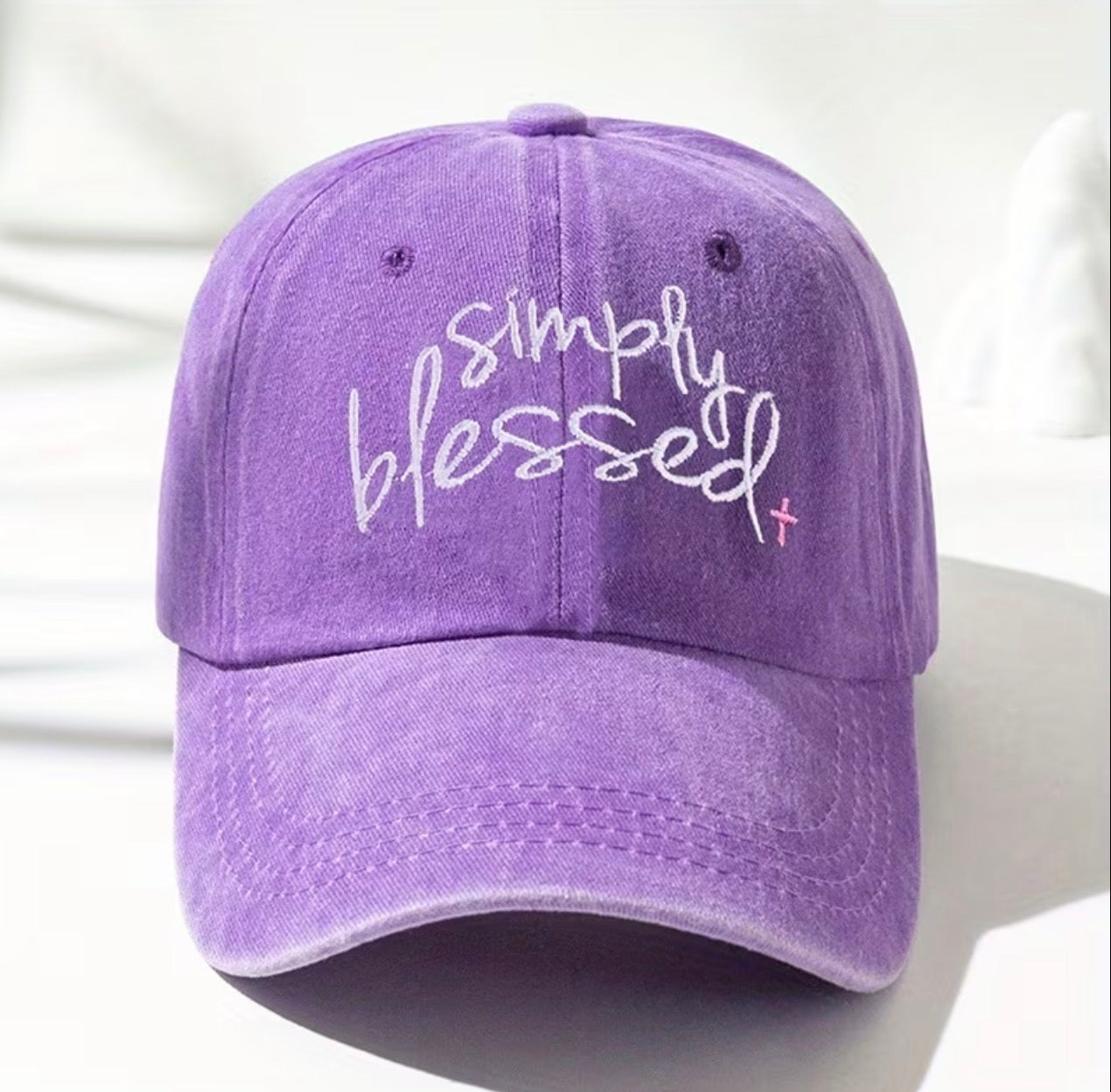 Simply Blessed Vintage Washed Base Ball Cap