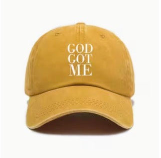 God Got Me Vintage Washed Baseball Hat