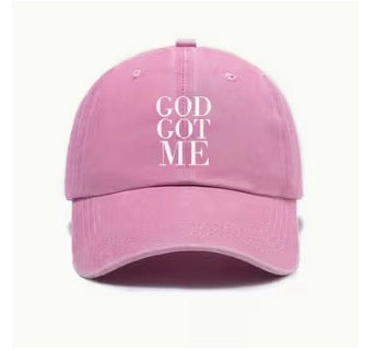 God Got Me Vintage Washed Baseball Hat