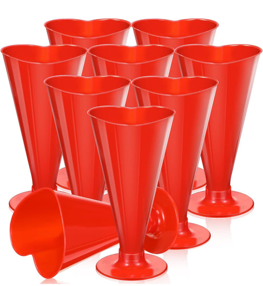 Heart Shaped Plastic Flutes
