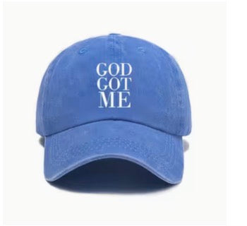 God Got Me Vintage Washed Baseball Hat