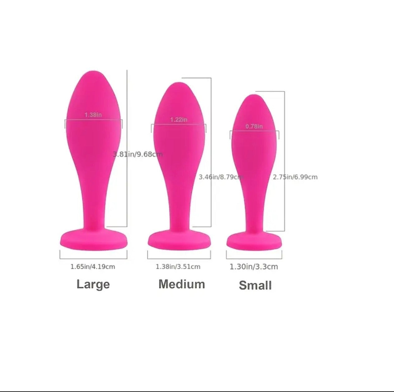 Silicone Gemstone Butt Plug