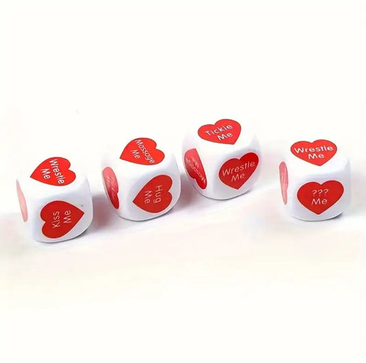 Red And White Sex Dice For Couples