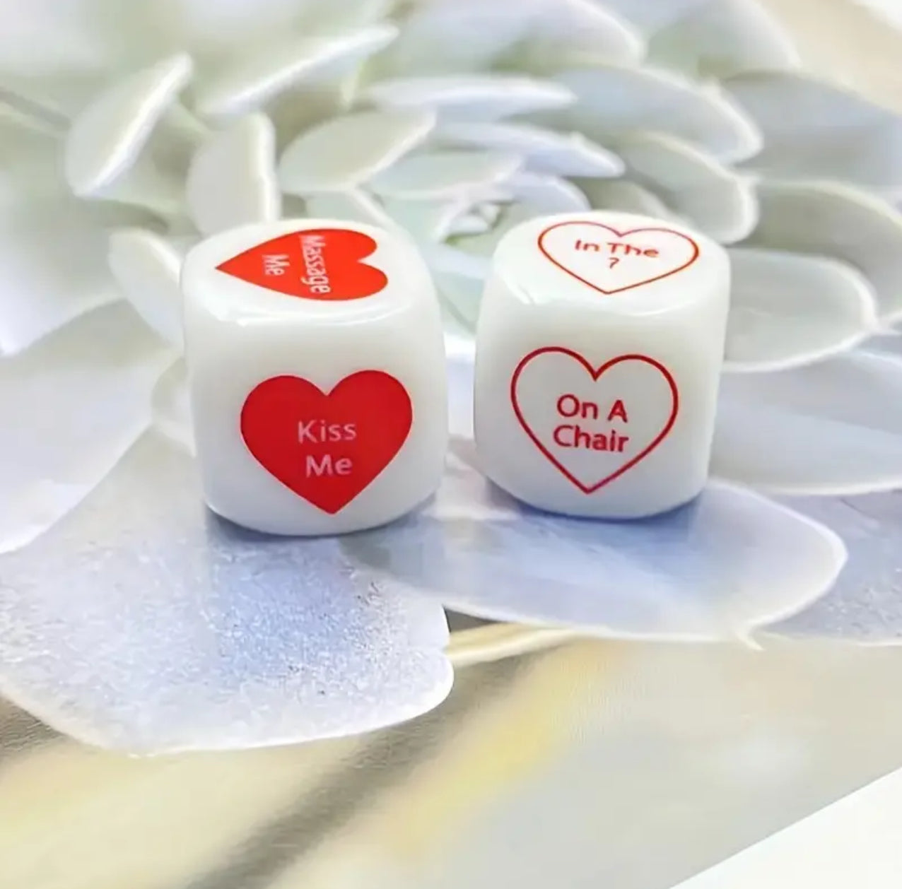 Red And White Sex Dice For Couples