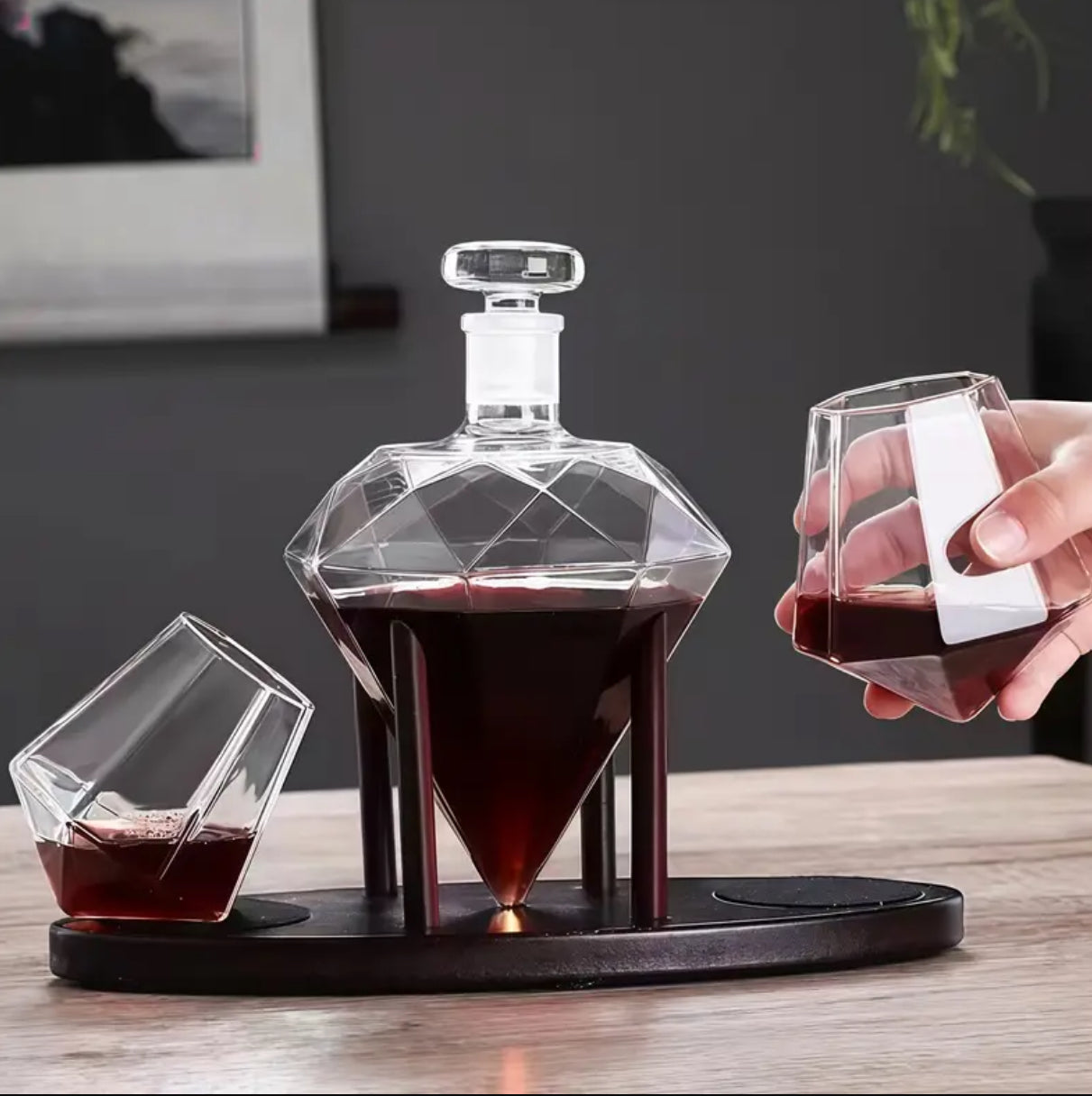 Diamond Shaped Alcohol Decanter