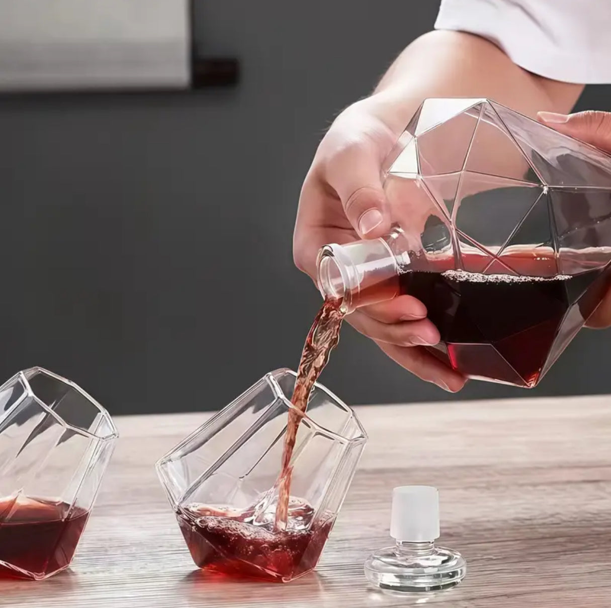 Diamond Shaped Alcohol Decanter