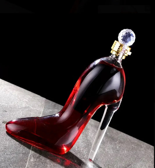 Elegant High Heel Shoe Decanter