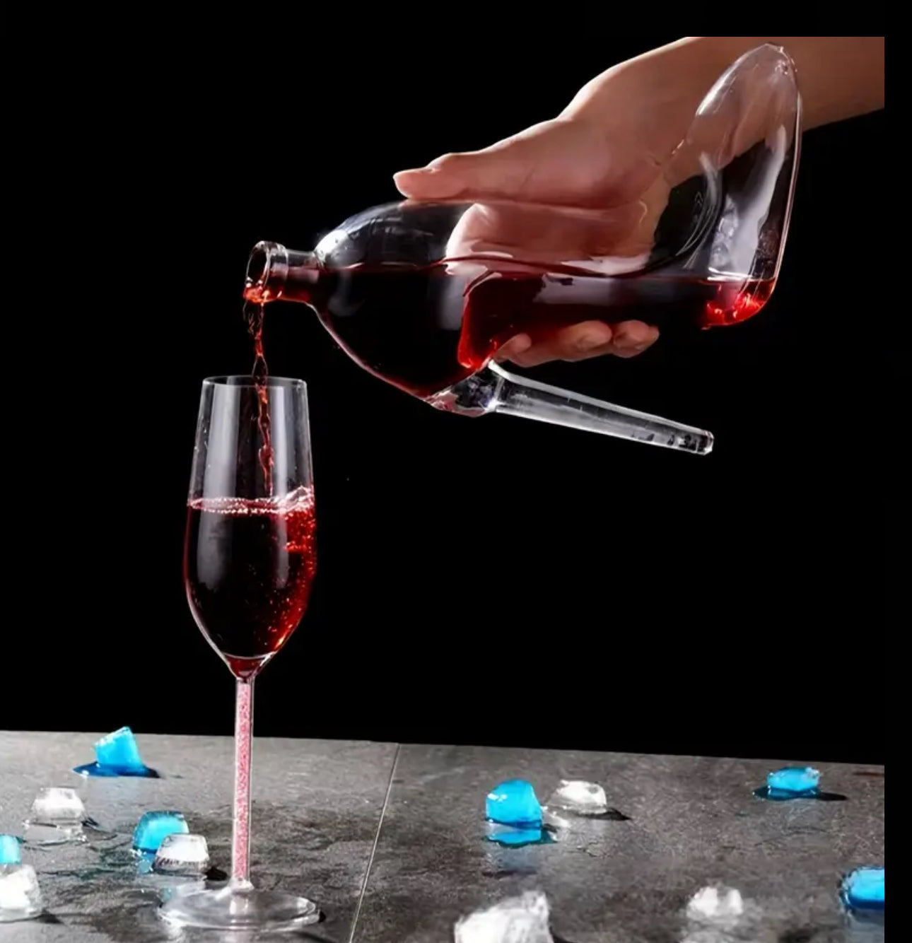 Elegant High Heel Shoe Decanter