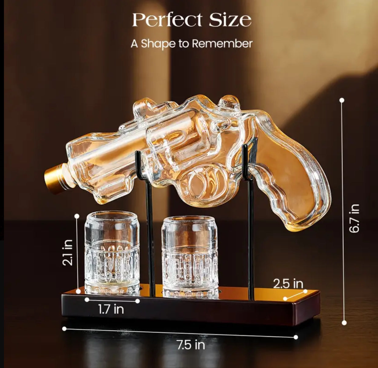 Gun Shaped Decanter
